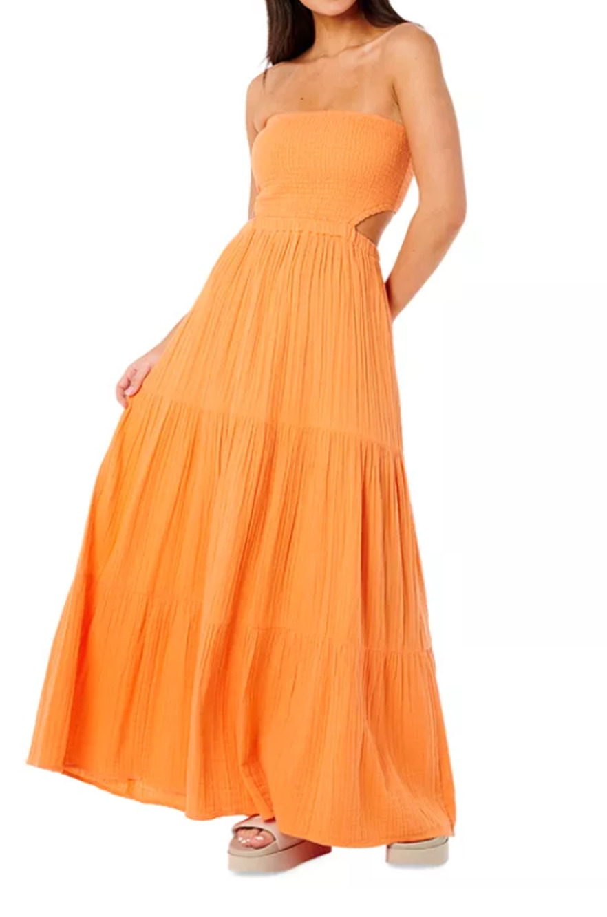 Rip Curl Women Premium Surf Maxi Dress Sleeveless Orange S